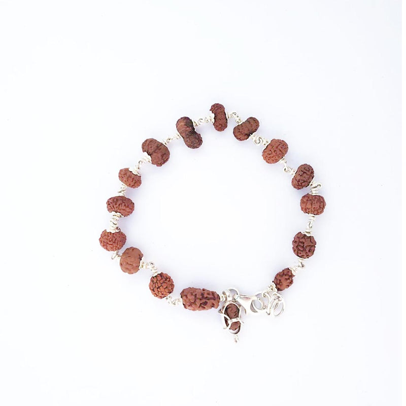 1 to 14 Mukhi, Ganesh & Gauri Shankar Rudraksha Siddha Bracelet in Pure Silver in India, US, UK, Australia, Europe