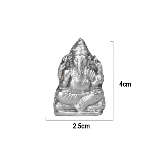 Parad Ganesh / Mercury Ganesh/ Ganesh Idol For removing obstacles and debt in India, US, UK, Australia, Europe