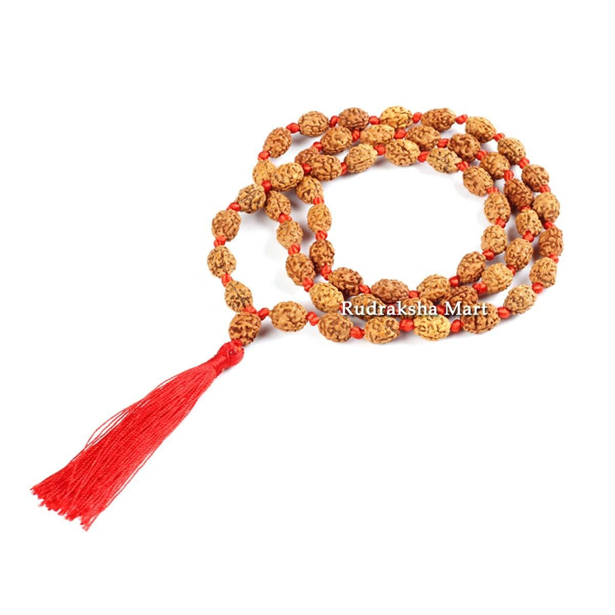 3 Mukhi Java Rudraksha Ganth Mala - 54 Beads in India, US, UK, Australia, Europe