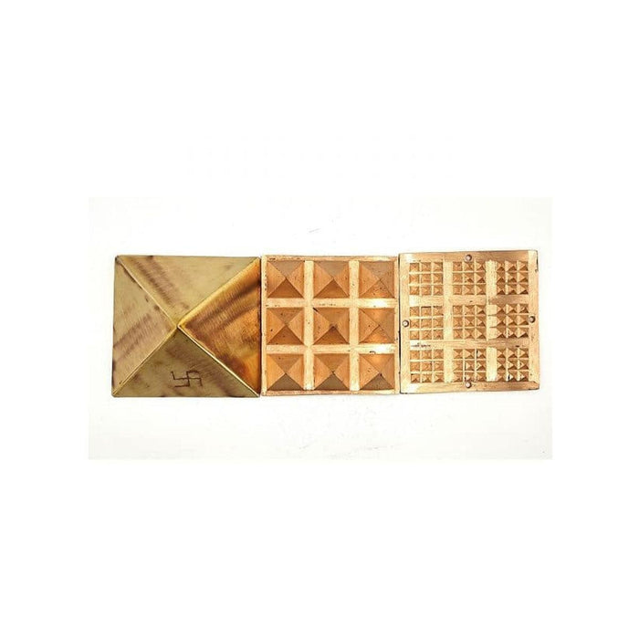 100x Poweful Copper Vastu Pyramid Set – 4 Inch Vastu Remedies for Positive Vastu Energy Vibrations at Home, Office, Factory, Plot in India, US, UK, Australia, Europe