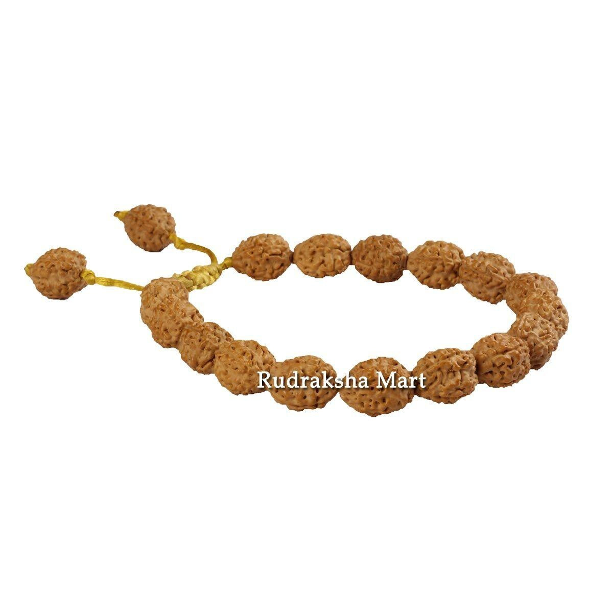 4 Mukhi Java Rudraksha Adjustable Bracelet in Thread in India, US, UK, Australia, Europe