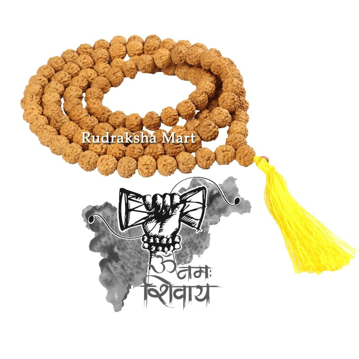 5 Mukhi Rudraksha Mala – Chikna Beads in India, US, UK, Australia, Europe