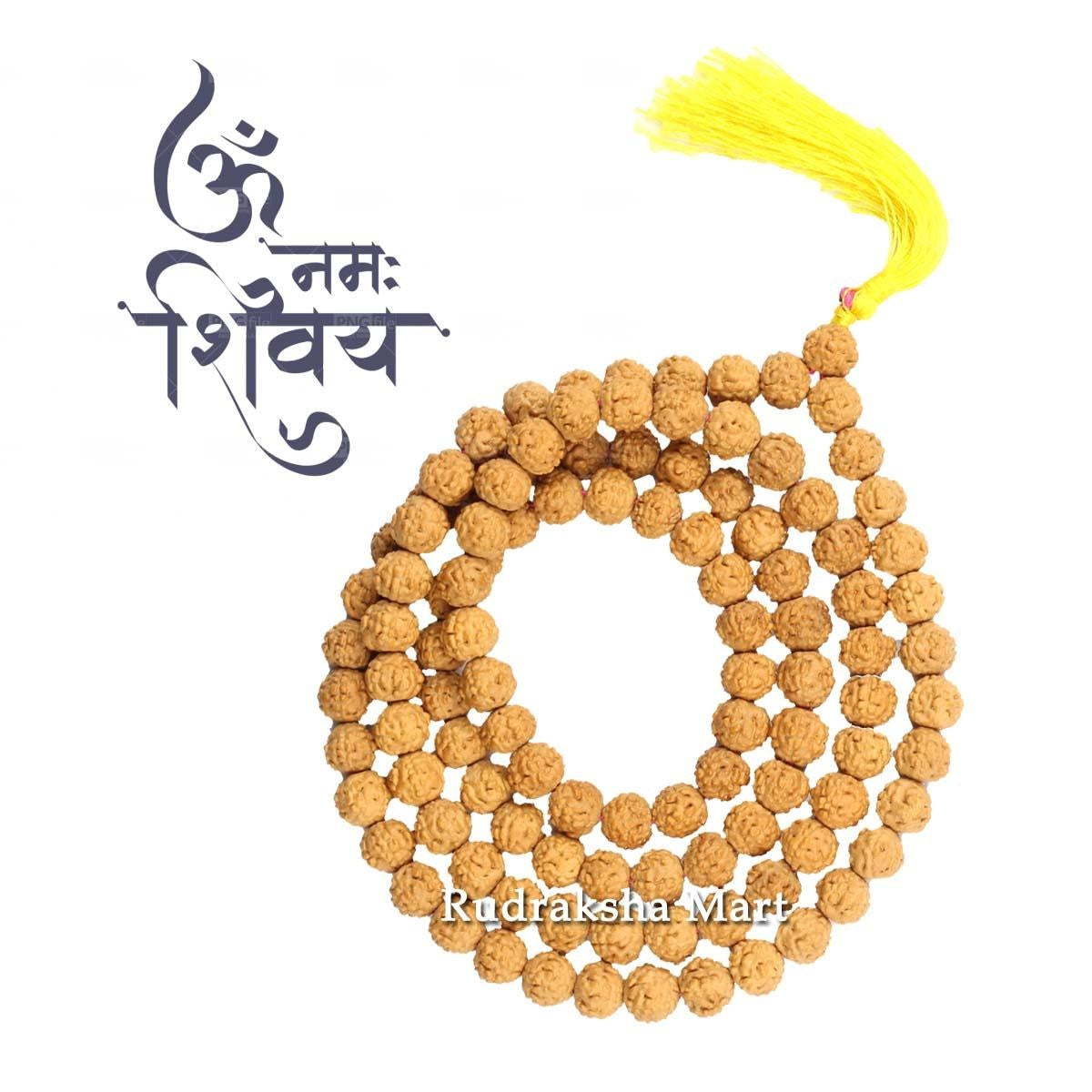 5 Mukhi Rudraksha Mala – Chikna Beads in India, US, UK, Australia, Europe