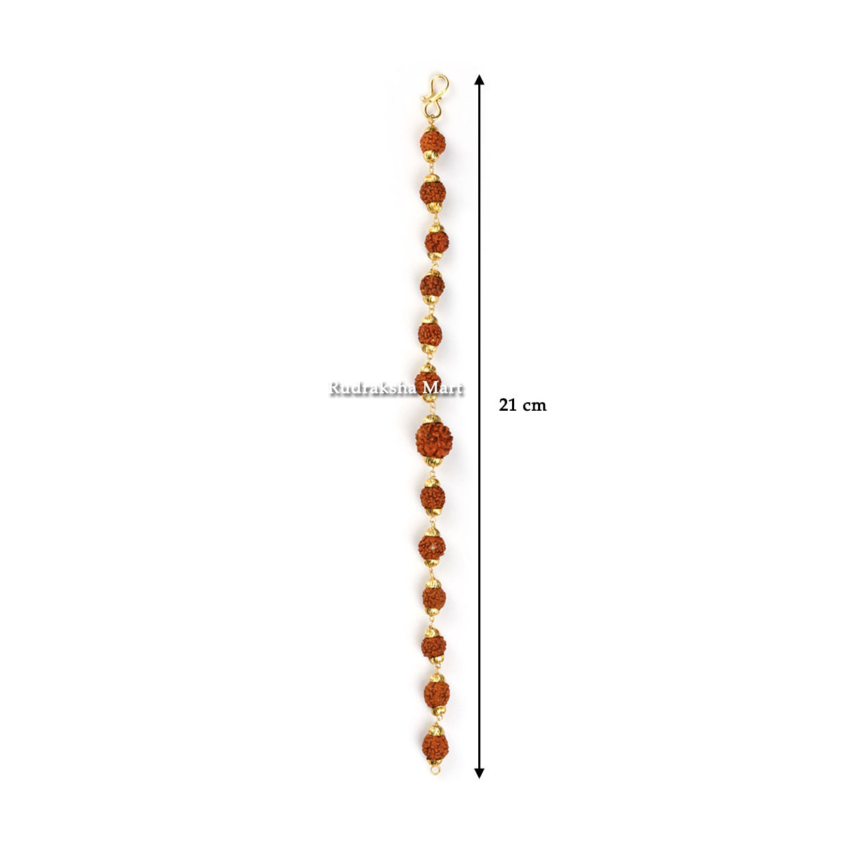5 Mukhi Java Rudraksha Gold Plated Bracelet in India, US, UK, Australia, Europe