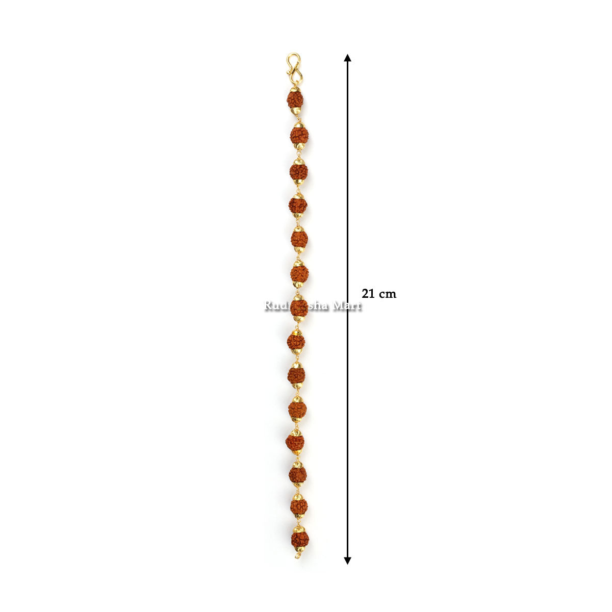 5 Mukhi Java Rudraksha Gold Plated Bracelet in India, US, UK, Australia, Europe