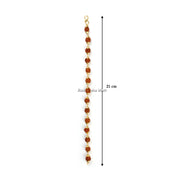 5 Mukhi Java Rudraksha Gold Plated Bracelet in India, US, UK, Australia, Europe