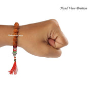 5 Mukhi Rudraksha with 7 Chakra Beads Bracelet in India, US, UK, Australia, Europe