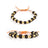 5 Mukhi Java Black Rudraksha in Gold Plated Caps with Adjustable Thread in India, US, UK, Australia, Europe