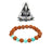 5 Mukhi Java Rudraksha with Turquoise Stretchable Bracelet in India, US, UK, Australia, Europe