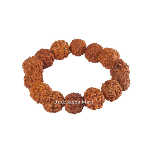 5 Mukhi Java Rudraksha Beads Bracelet in Stretchable Thread in India, US, UK, Australia, Europe