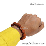 5 Mukhi Java Rudraksha Beads Bracelet in Stretchable Thread in India, US, UK, Australia, Europe