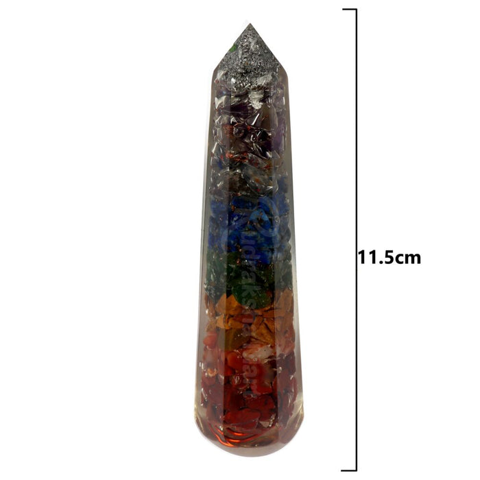 7 Chakra Crystal Healing Orgone Tower Pencil in India, US, UK, Australia, Europe