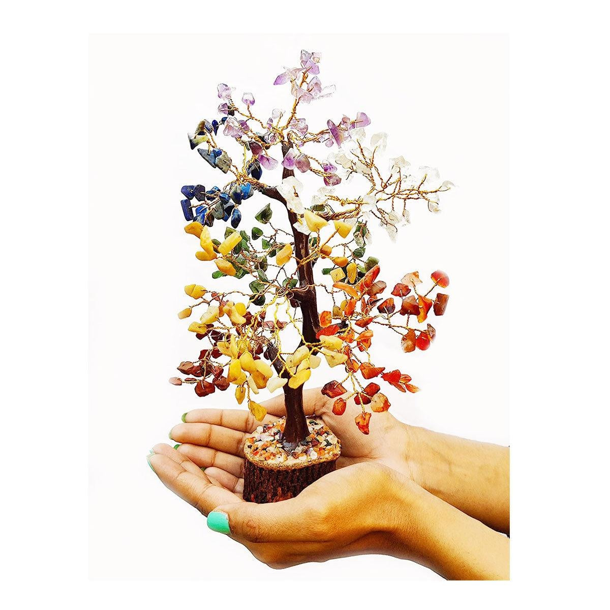 7 (Seven) Chakra Natural Healing Reiki Crystal tree for Good Luck, Wealth in India, US, UK, Australia, Europe