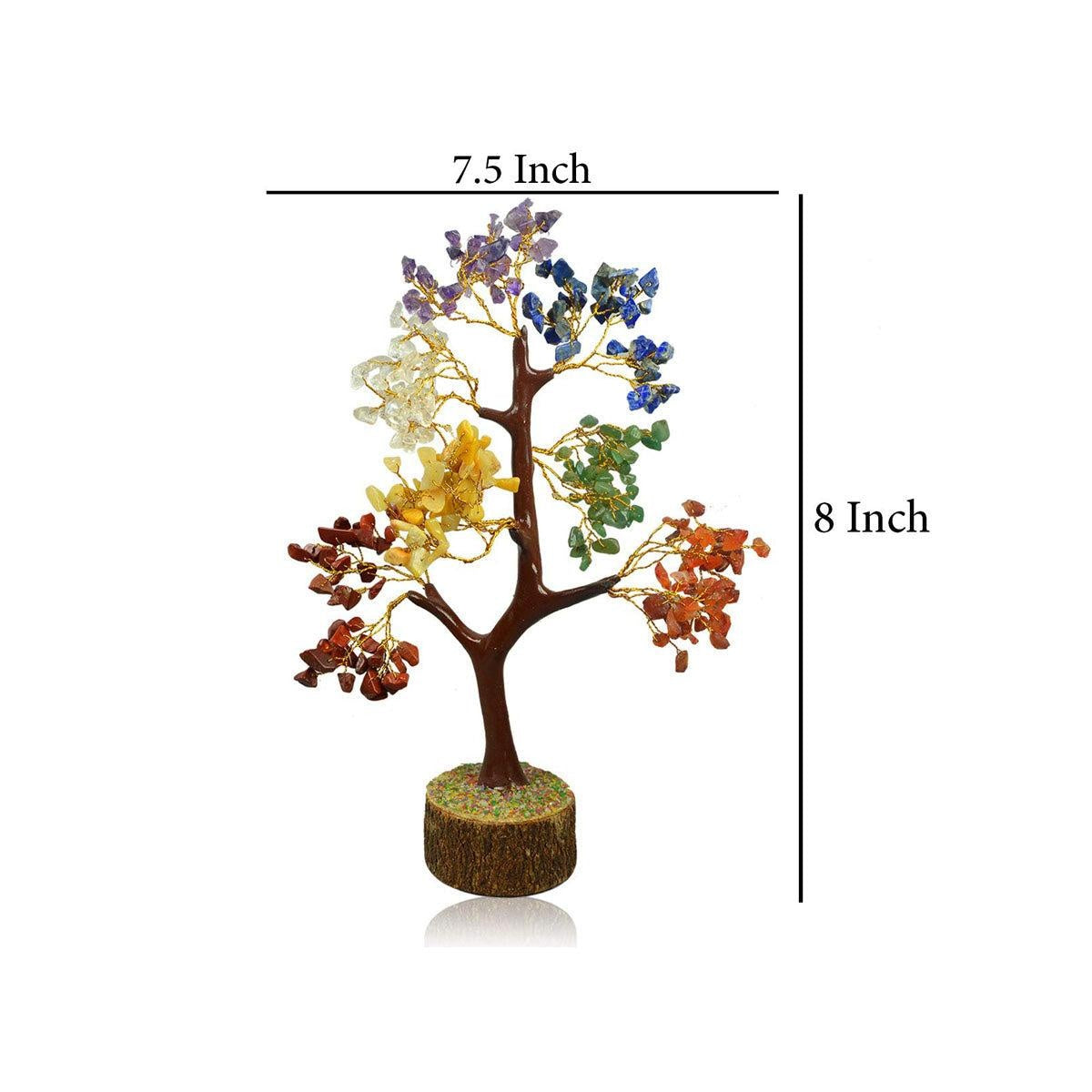 7 (Seven) Chakra Natural Healing Reiki Crystal tree for Good Luck, Wealth in India, US, UK, Australia, Europe