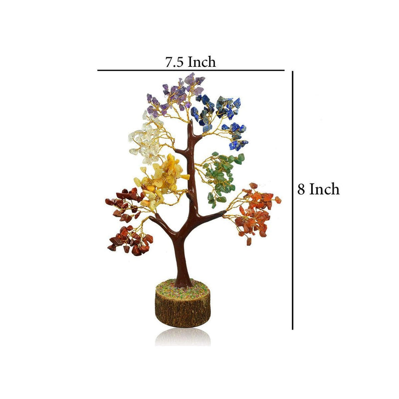 7 (Seven) Chakra Natural Healing Reiki Crystal tree for Good Luck, Wealth in India, US, UK, Australia, Europe