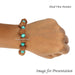 7 Mukhi Java Rudraksha with Turquoise Stretchable Bracelet in India, US, UK, Australia, Europe