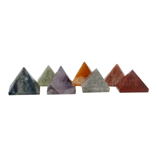 7 Chakra Reiki Crystal Pyramid Set in India, US, UK, Australia, Europe