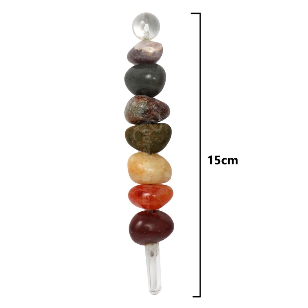 7 Chakra Tumbled Reiki Healing Wand in India, US, UK, Australia, Europe