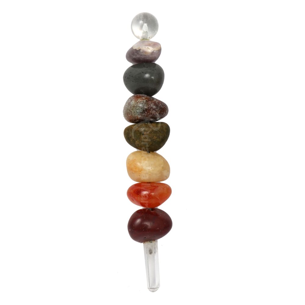 7 Chakra Tumbled Reiki Healing Wand in India, US, UK, Australia, Europe