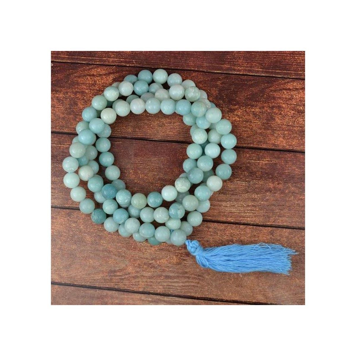 Amazonite Round Beads Mala in India, US, UK, Australia, Europe