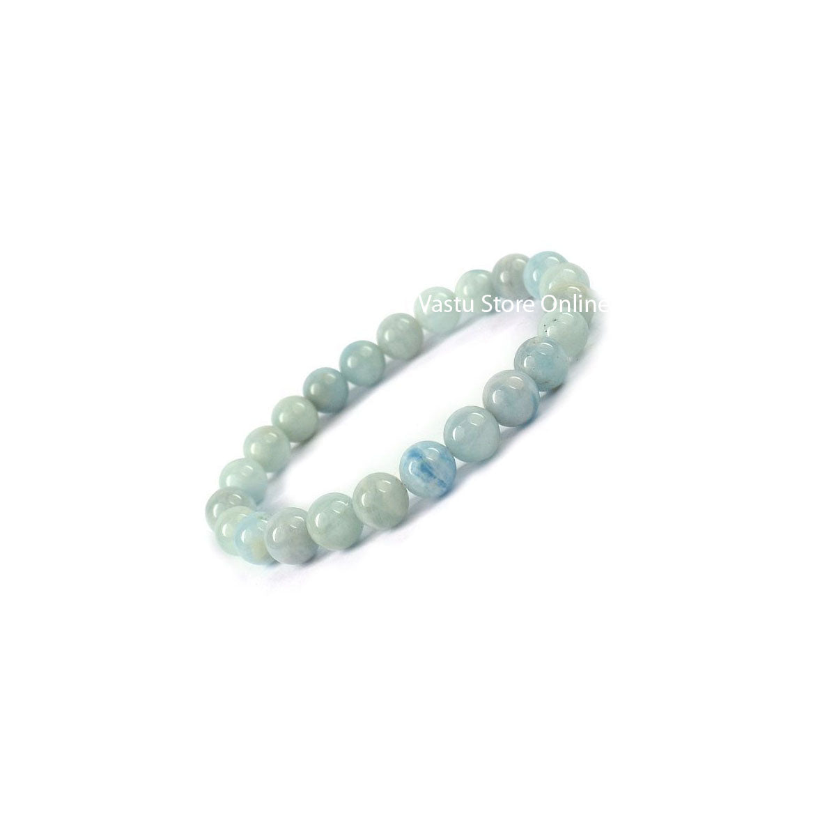 Aquamarine Round Crystal Bracelet in India, US, UK, Australia, Europe