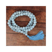 Aquamarine Round Beads Mala in India, US, UK, Australia, Europe