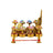 Shree Ashta Laxmi with Shri Yantra Chowki in Pure Brass in India, US, UK, Australia, Europe