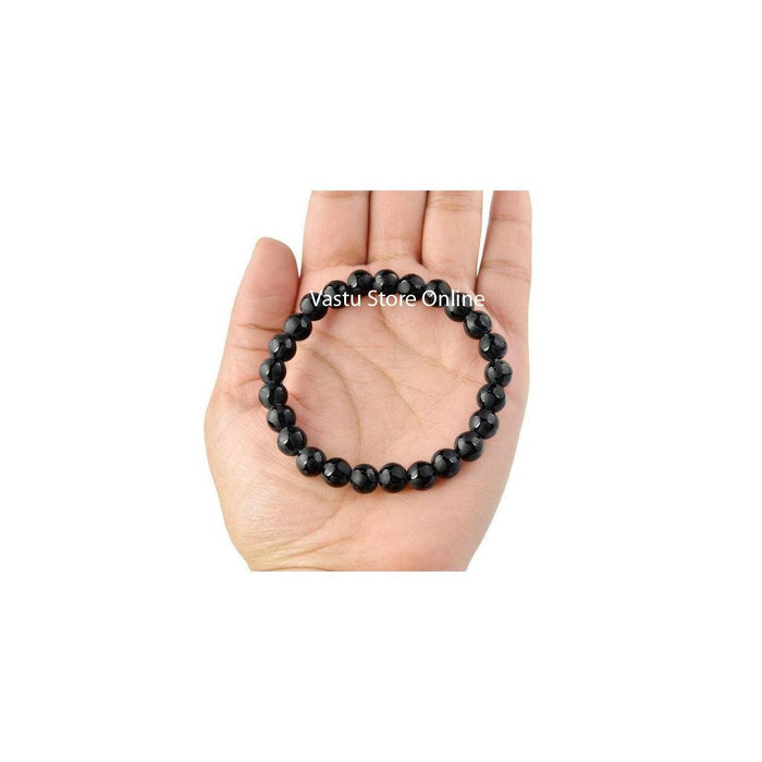 Black Onyx Round Crystal Bracelet in India, US, UK, Australia, Europe