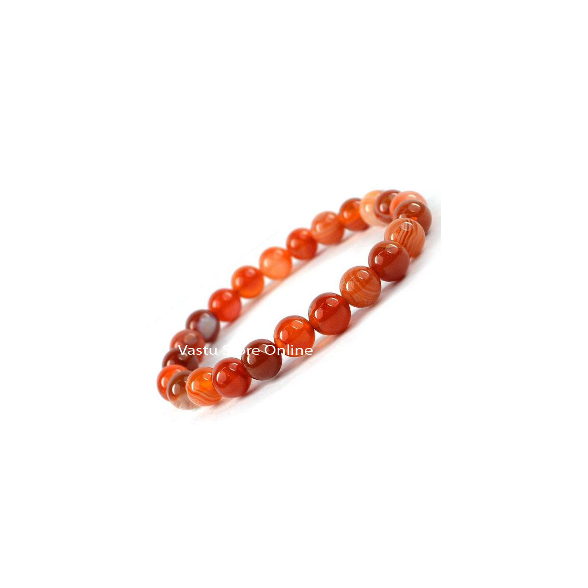 Carnelian Round Crystal Bracelet in India, US, UK, Australia, Europe