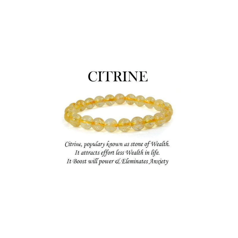 Citrine Round Crystal Bracelet in India, US, UK, Australia, Europe