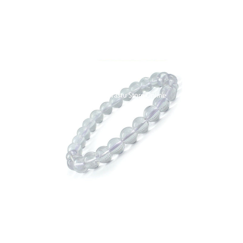 Clear Quartz Round Crystal Bracelet in India, US, UK, Australia, Europe