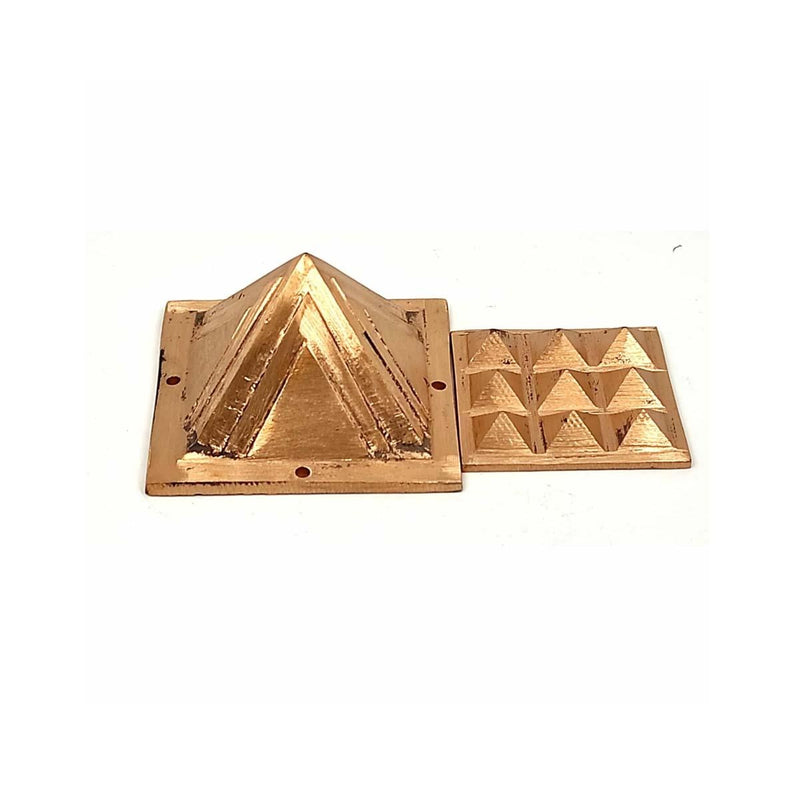 Copper Vastu Pyramid Set for Home Office Temple in India, US, UK, Australia, Europe