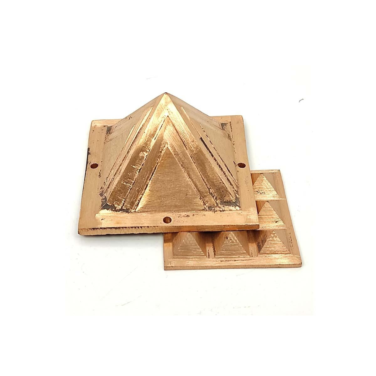 Copper Vastu Pyramid Set for Home Office Temple in India, US, UK, Australia, Europe