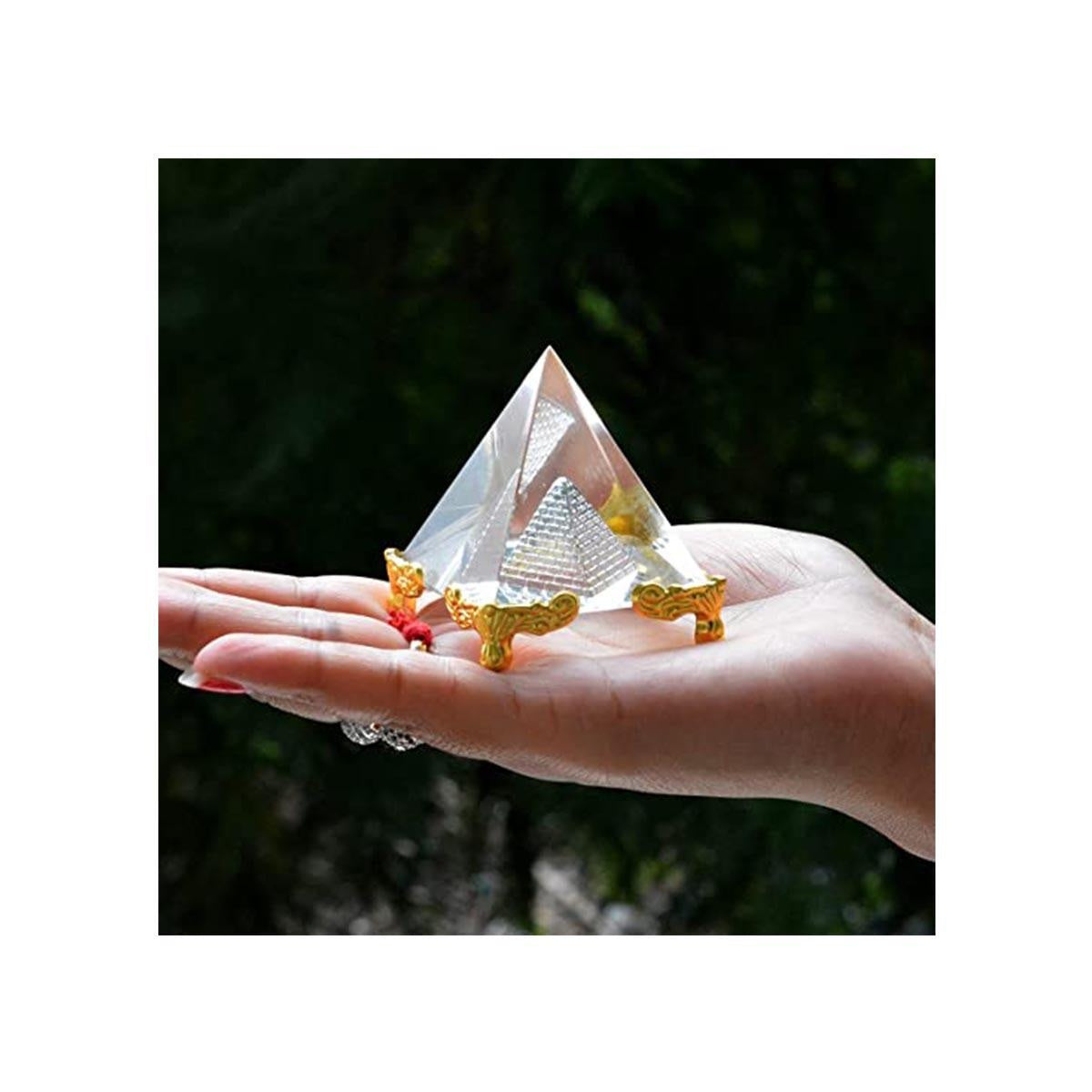 Crystal Pyramid for Positive Energy And Vastu Correction - Good Luck & Prosperity in India, US, UK, Australia, Europe