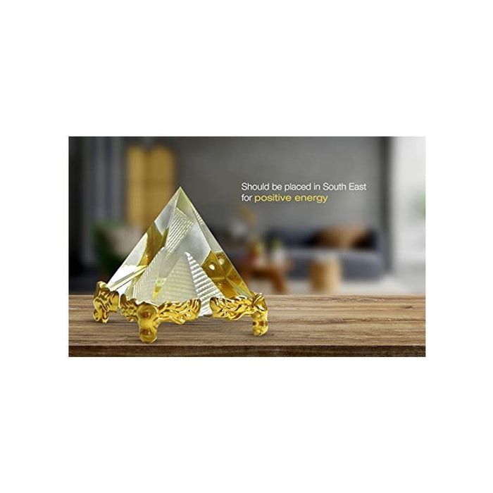 Crystal Pyramid for Positive Energy And Vastu Correction - Good Luck & Prosperity in India, US, UK, Australia, Europe