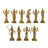 Brass Dashavatara of Lord Vishnu Statues Ten Incarnations Avatars Idol Murti for Mandir Puja Temple in India, US, UK, Australia, Europe
