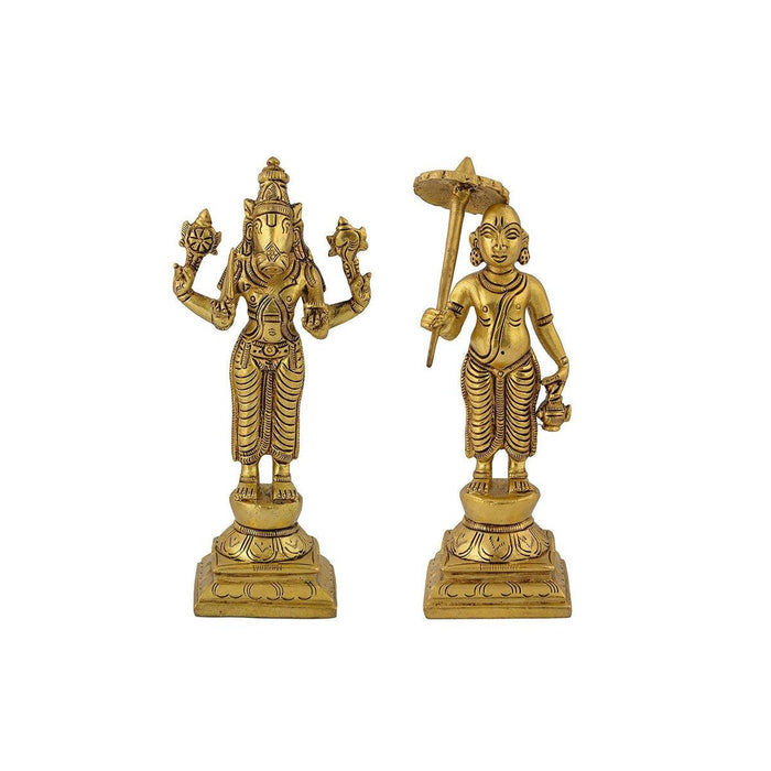 Brass Dashavatara of Lord Vishnu Statues Ten Incarnations Avatars Idol Murti for Mandir Puja Temple in India, US, UK, Australia, Europe