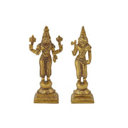 Brass Dashavatara of Lord Vishnu Statues Ten Incarnations Avatars Idol Murti for Mandir Puja Temple in India, US, UK, Australia, Europe