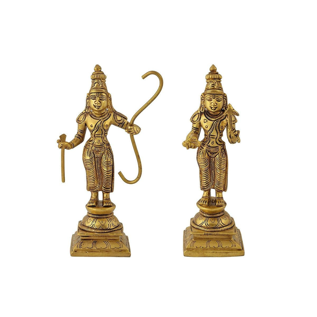 Brass Dashavatara of Lord Vishnu Statues Ten Incarnations Avatars Idol Murti for Mandir Puja Temple in India, US, UK, Australia, Europe