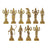 Brass Dashavatara of Lord Vishnu Statues Ten Incarnations Avatars Idol Murti for Mandir Puja Temple in India, US, UK, Australia, Europe
