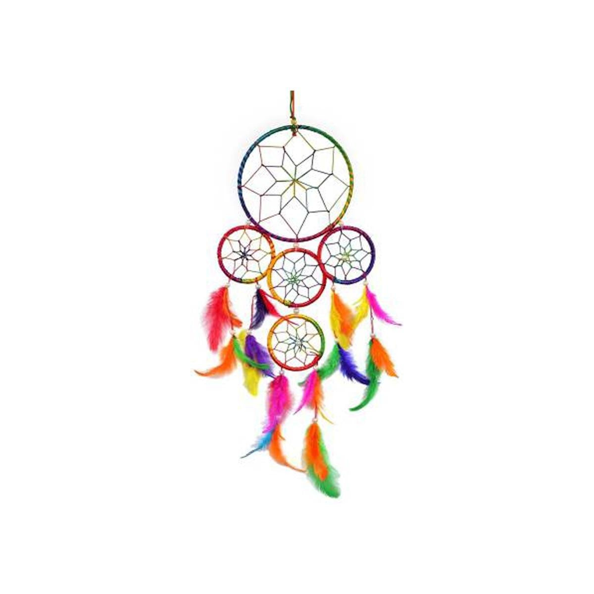 Vastu Fengshui Hanging Multi Colour Dream Catcher Rudraksha Mart