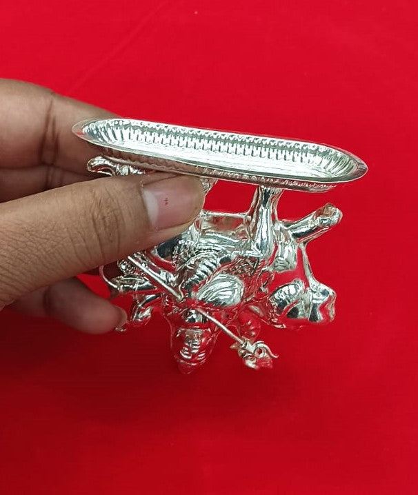 Pure Silver Durga Idol for Worship, Home Temple for Vastu, Pooja and Gifting in India, US, UK, Australia, Europe