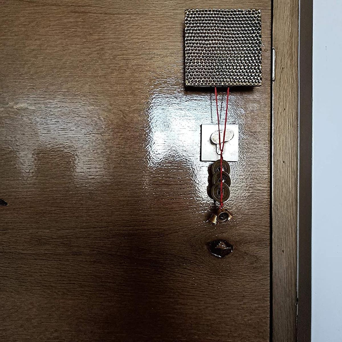 Feng Shui Vastu Lucky Hanging 3 Bell 3 Chinese Coins Main Entrance Door Hanging in India, US, UK, Australia, Europe