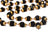 5 Mukhi Java Rudraksha Beads Gold Plated Mala - 44 Beads Mala in India, US, UK, Australia, Europe