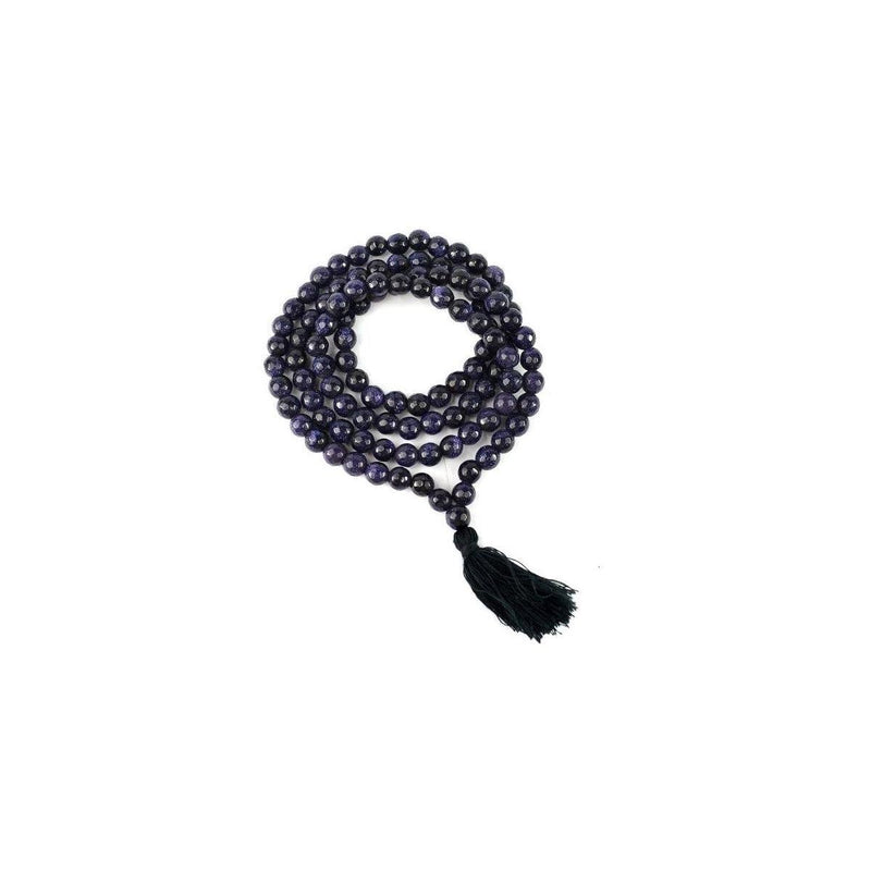 Goldstone Blue Beads Mala in India, US, UK, Australia, Europe