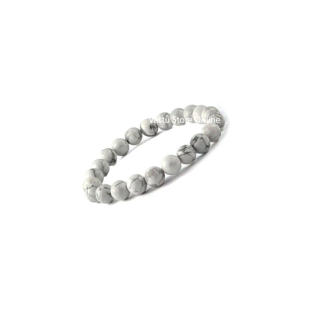 Howlite Round Crystal Bracelet in India, US, UK, Australia, Europe
