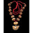 Siddha Mala 1 to 14 Mukhi + Ganesh and Gauri Shanakar Java Rudraksha Big Size Beads In Red Thread Lab Certified in India, US, UK, Australia, Europe