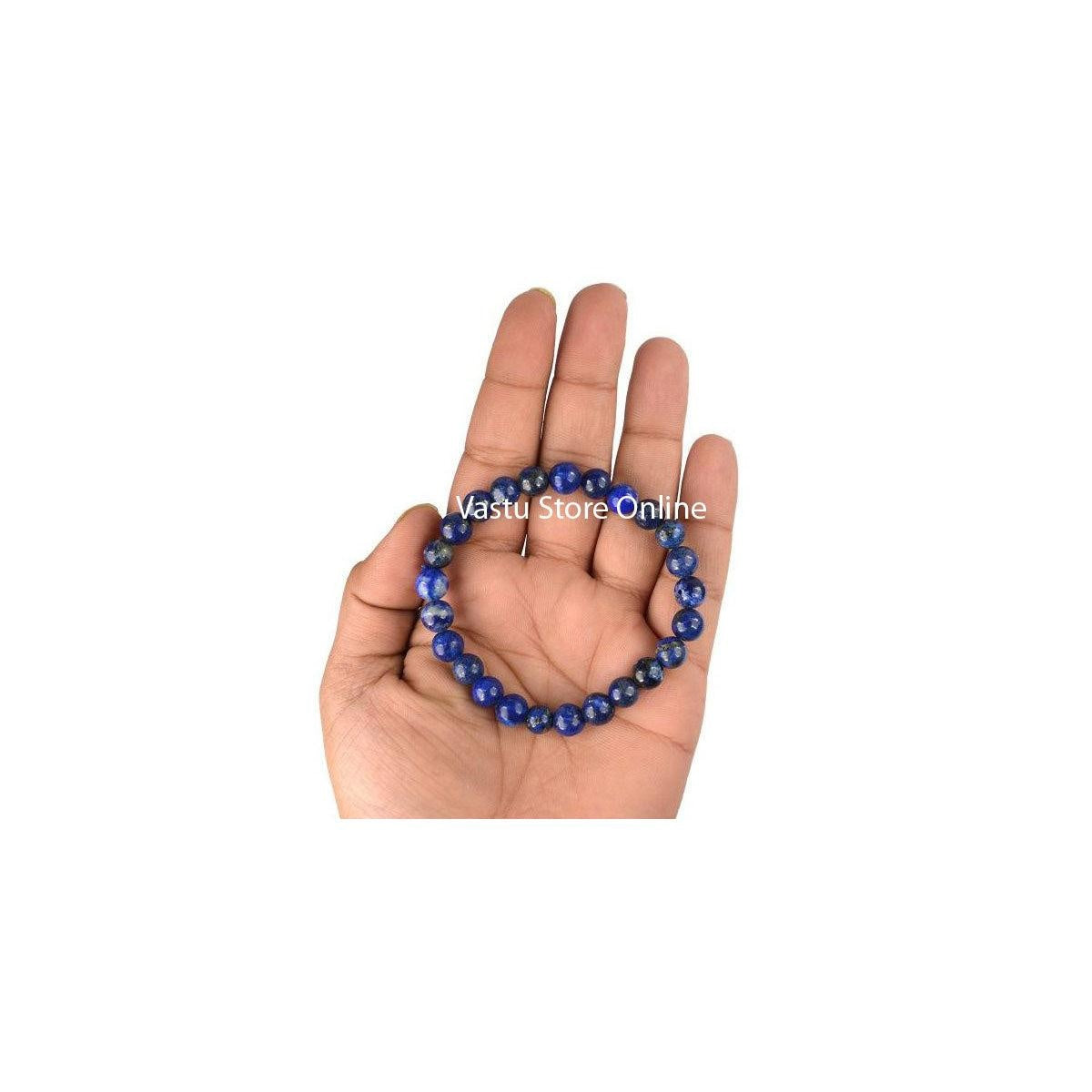 Lapis Lazuli Round Crystal Bracelet in India, US, UK, Australia, Europe