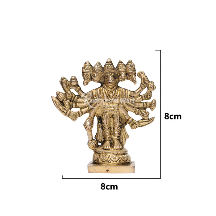 Lord Panchmukhi Hanuman Brass Idol Statue in India, US, UK, Australia, Europe