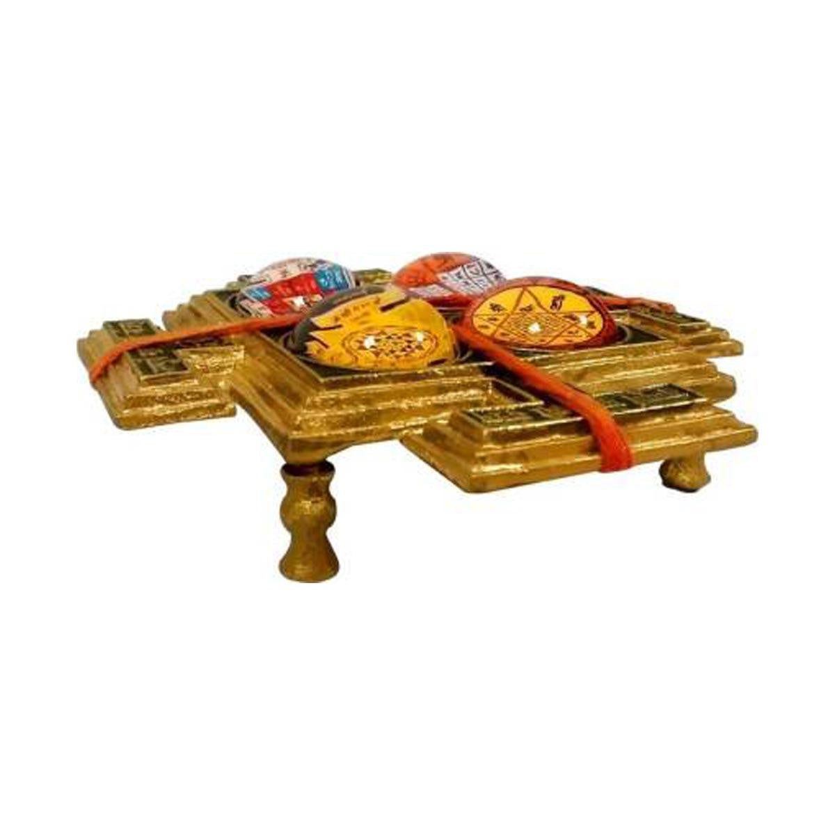 Sampurna Maha Lakshmi Yantra Chowki In Brass in India, US, UK, Australia, Europe